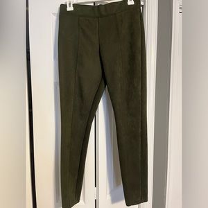 Old Navy Steve dark green suede pants